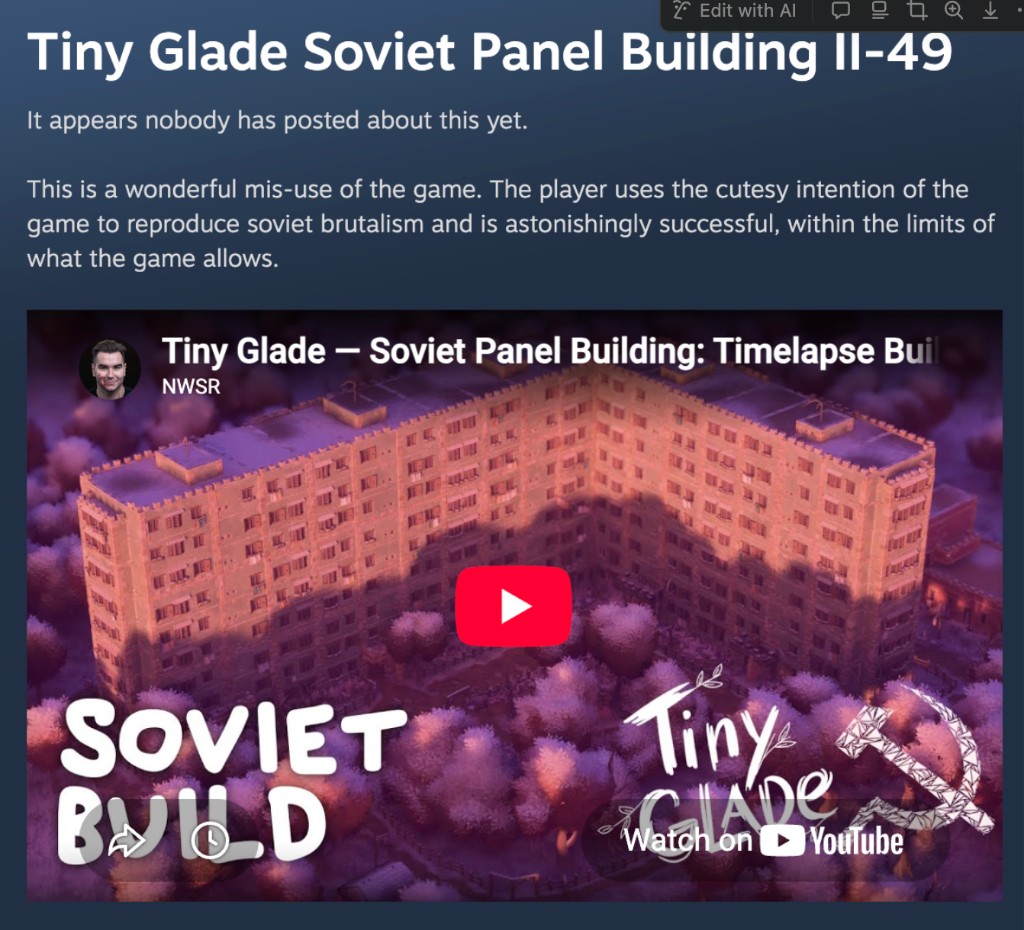 Tiny Glade Soviet Panel Building